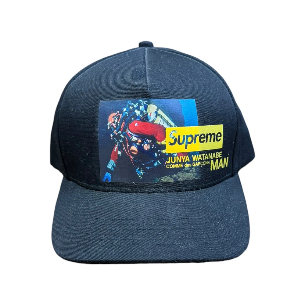 Supreme 5 Panel Hat Mens OS Black Good Junya Watanabe CDG Nature Snapback FW21